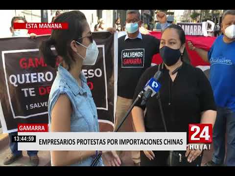 Empresarios de Gamarra protestan por importaciones chinas