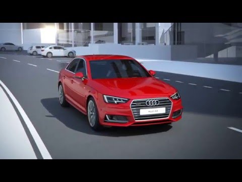 The all-new Audi A4: exit warning