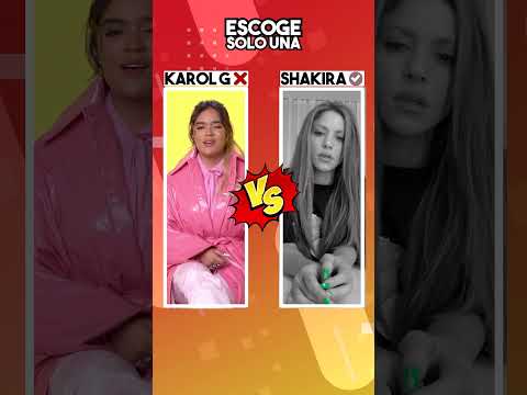 SHAKIRA vs KAROL G ? #shorts