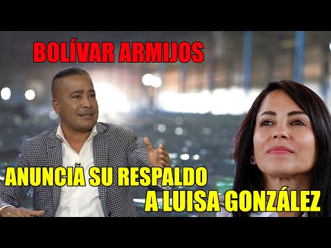 ¡Sorpresa Política! Bolívar Armijos Brinda Apoya a Luisa González en Segunda Vuelta Presidencial