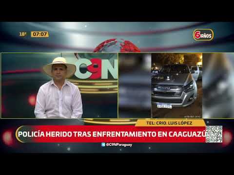 Policía herido tras enfrentamiento en Caaguazú