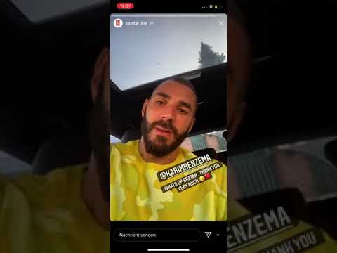Karim Benzema grüßt Capital Bra!