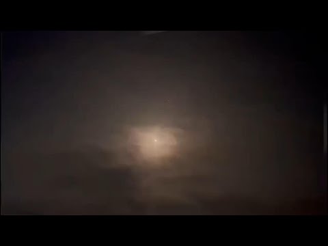 Objects flying over the sky were seen from the West Bank as Iran attacks Israel