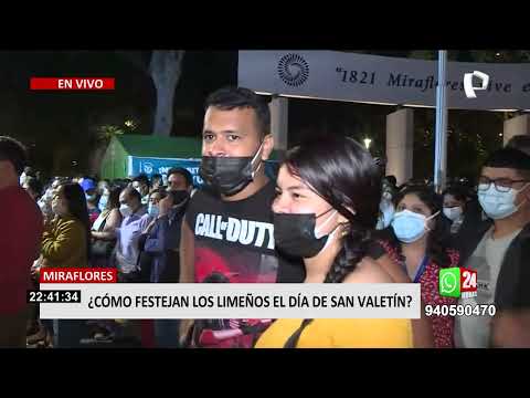 San Valentín: decenas de parejas visitaron Miraflores para celebrar el amor