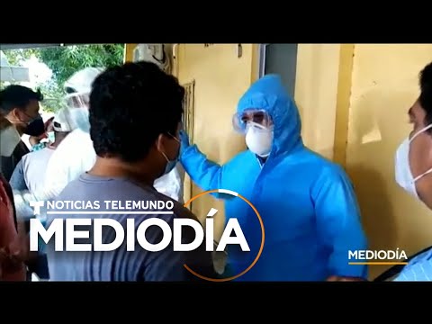 Hondureños se pelean por tanques de oxígeno en hospitales | Noticias Telemundo