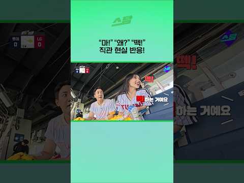마! 왜? 떽! 직관 현실 반응!
