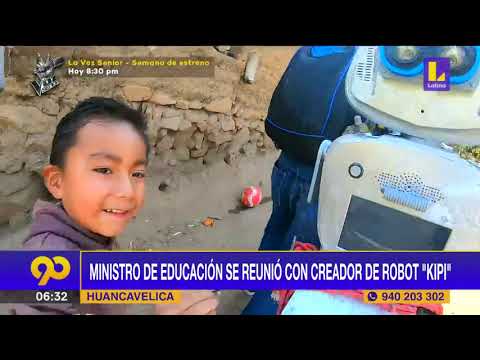 ? Ministro de Educación se reunió con el profesor creador del robot KIPI