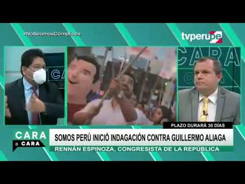 Congresista Rennán Espinoza: Le pedí a Guillermo Aliaga que suspenda su militancia en Somos Perú
