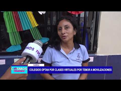 Virú: Colegios optan por clases virtuales por temor a movilizaciones