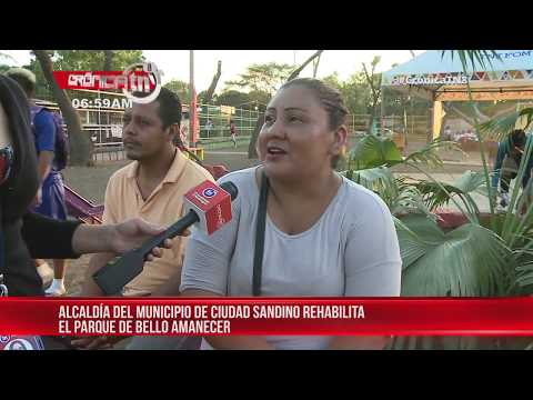 Gobierno rehabilita el parque de la zona 9 de Ciudad Sandino - Nicaragua