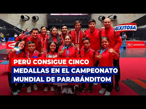 Perú consigue cinco medallas en el Campeonato Mundial de Parabánditom