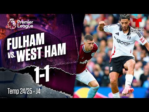 Highlights & Goles: Fulham vs. West Ham 1-1 | Premier League | Telemundo Deportes