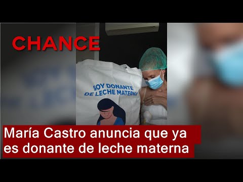 María Castro anuncia que ya es donante de leche materna