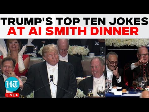 LIVE | Trump's Top 10 Jokes At Al Smith Dinner; Roasts Kamala Harris, Chuck Schumer, Biden| Election