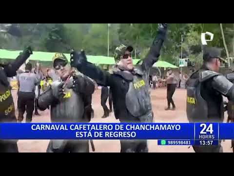 Chanchamayo celebra el carnaval cafetalero con colorido corso