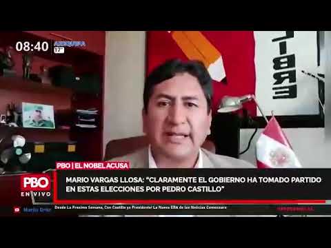 Vargas Llosa sobre Sagasti: El Gobierno tomó partido en estas elecciones por Pedro Castillo | PBO