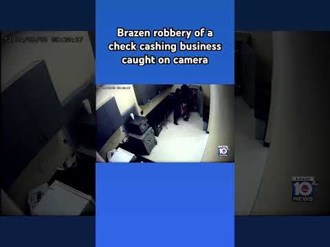 Brazen robbery of a check cashing business caught on camera