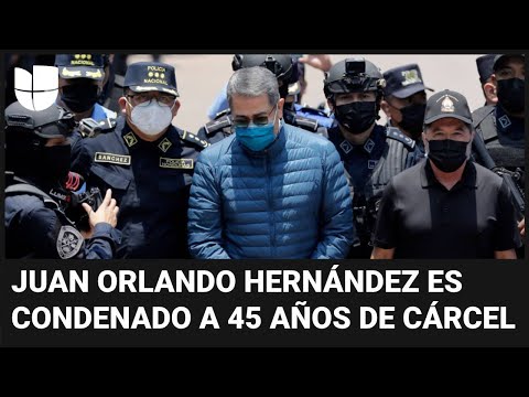 Hondureños reaccionan a sentencia de 45 años de cárcel contra el expresidente Juan Orlando Hernández