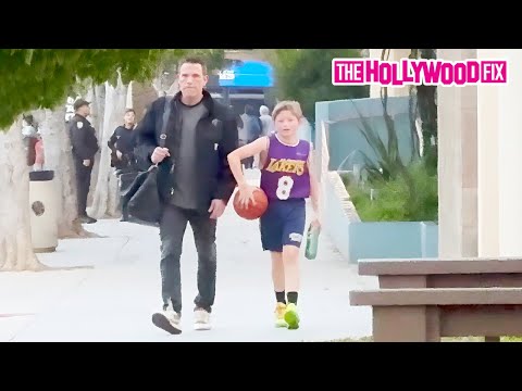 Ben Affleck Stops By To Watch His Son, Samuel Affleck's Basketball Practice In Santa Monica, CA