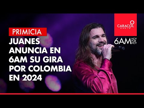 Juanes anuncia en 6AM su gira por Colombia en 2024: Fechas y ciudades del Tour | Caracol Radio