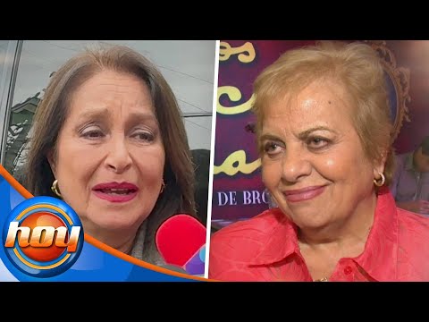 Desconsolada, Daniela Romo y otros famosos dieron el último adiós a Tina Galindo | Programa Hoy