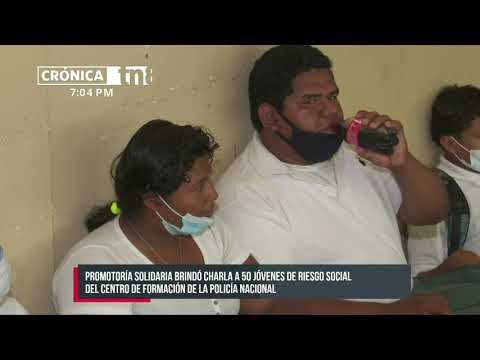 Nicaragua: Imparten charlas a miembros del Centro Juvenil de la Policía Nacional