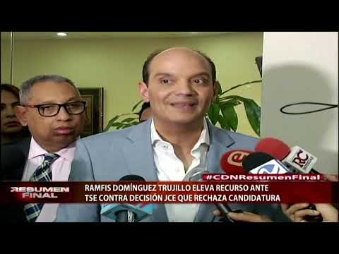Ramfis Domínguez eleva recurso ante TSE contra decisión JCE que rechaza candidatura