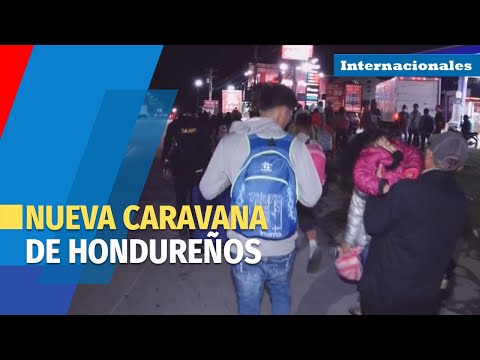 Una nueva caravana de migrantes hondureños sale hacia EE UU