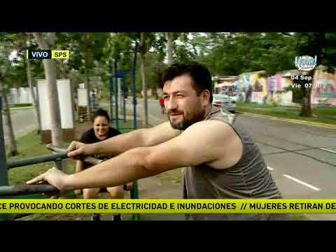 Personas salen a hacer ejercicios en San Pedro Sula