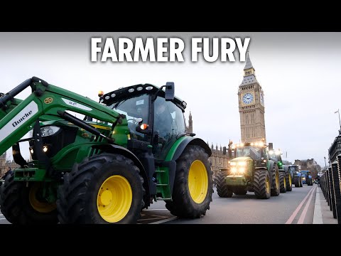 Hundreds of tractors in London as farmers brand PM Keir Starmer a 'grave robber' over tax blow