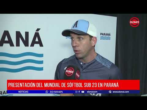 Presentación del Mundial de Sóftbol Sub 23 en Paraná