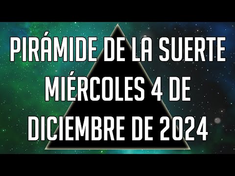 Pirámide de la Suerte para el Miércoles 4 de Diciembre de 2024 - Lotería de Panamá