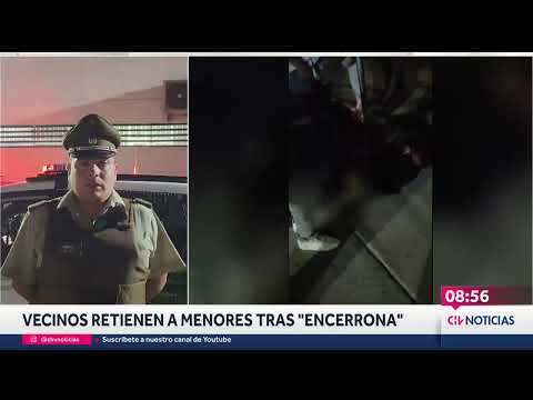 Dos adolescentes detenidos tras encerrona frustrada en La Cisterna: Uno fue amarrado por vecinos