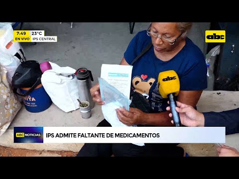 IPS admite faltante de medicamentos