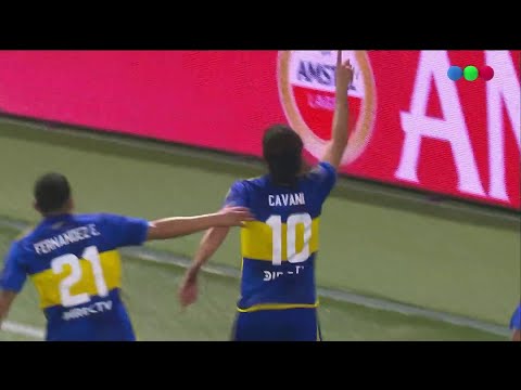 Gol de Cavani tras un jugadón de Merentiel para el 1 a 0 de Boca vs. Palmeiras - Libertadores 2023
