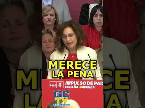 MERECE LA PENA que ganen los buenos María Jesús Montero apoyando a Pedro Sánchez