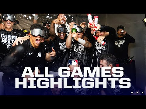 Highlights from ALL games on 9/18! (Brewers clinch NL Central, Yankees clinch Postseason spot!)