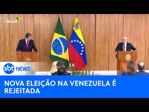 Proposta feita pelo Brasil de uma nova eleição na Venezuela é rejeitada | #SBTNewsnaTV (16/08/24)