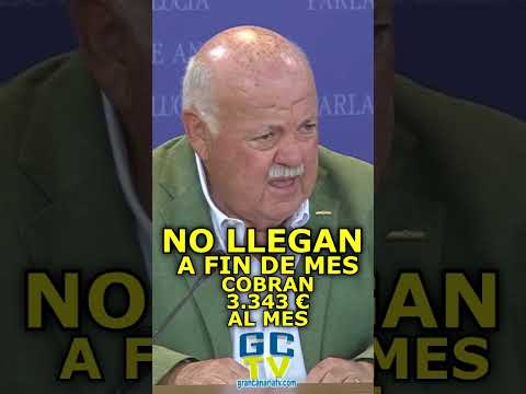 NO LLEGAN A FIN DE MES El Presidente del Parlamento de Andalucía pide que los diputados cobren más