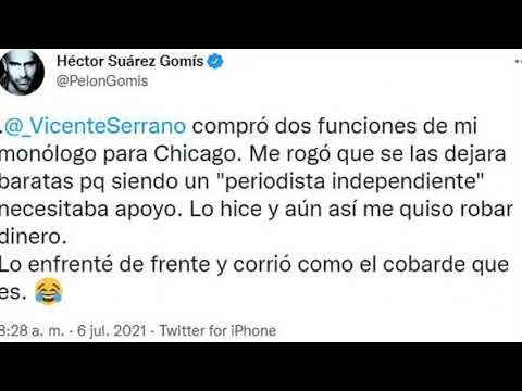 Periodista acusó de agresión a Héctor Suárez Gomís y el actor le respondió