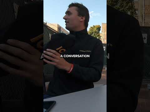Angry Liberal STEALS Charlie Kirk's ICE Hat Off His HEAD!!!