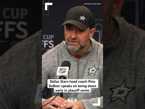 Dallas Stars head coach Pete DeBoer speaks on being down early in playoff series