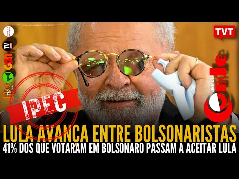 Live do Conde! Lula avança entre eleitores de Bolsonaro: 41% de aceitação no segmento