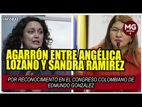 AGARRÓN ENTRE ANGÉLICA LOZANO Y SANDRA RAMÍREZ POR RECONOCIMIENTO DE GONZÁLEZ COMO PRESIDENTE