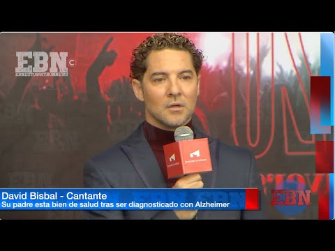 DAVID BISBAL, con el corazón roto cada que visita a su padre porque no lo reconoce, padece Alzheimer