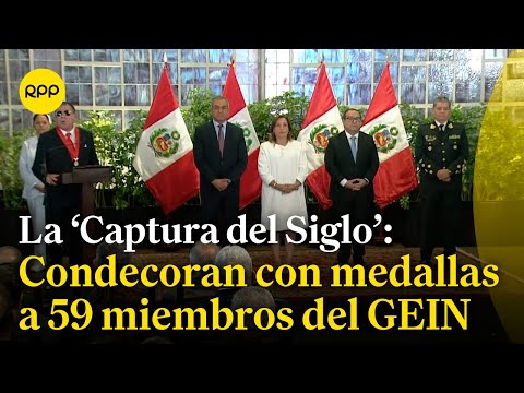 Se ha condecorado con medallas de 'Héroes de la Democracia' a 59 miembros del GEIN