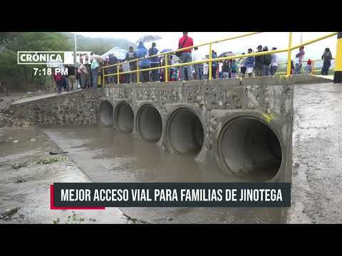 Inauguran moderno puente vial en Jinotega - Nicaragua