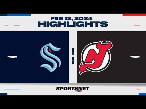 NHL Highlights | Kraken vs. Devils - February 12, 2024