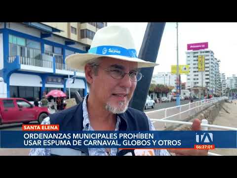 Santa Elena prohibirá espuma de carnaval, anilina y globos en carnaval