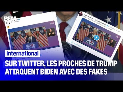 Sur Twitter, les proches de Donald Trump font campagne contre Joe Biden avec des vidéos truquées